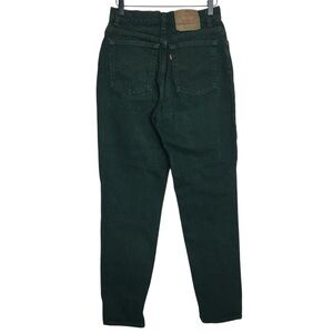 Vintage 90s Levis Womens Jeans 512 Slim Fit Tapered Fit Green Made USA